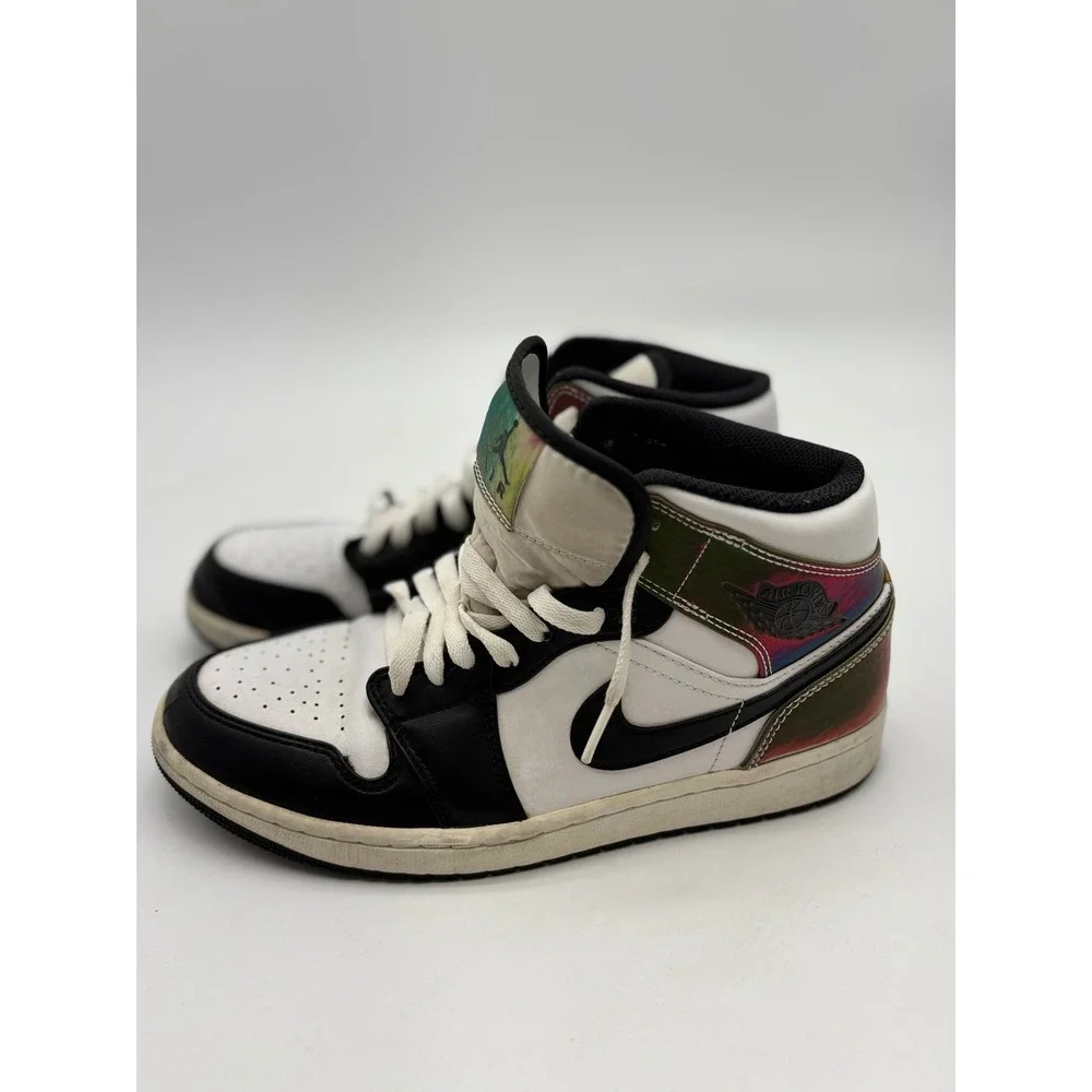 Nike Air Jordan 1 Mid Heat Reactive‎ Black White Multi DM7802-100 Mens Size 9